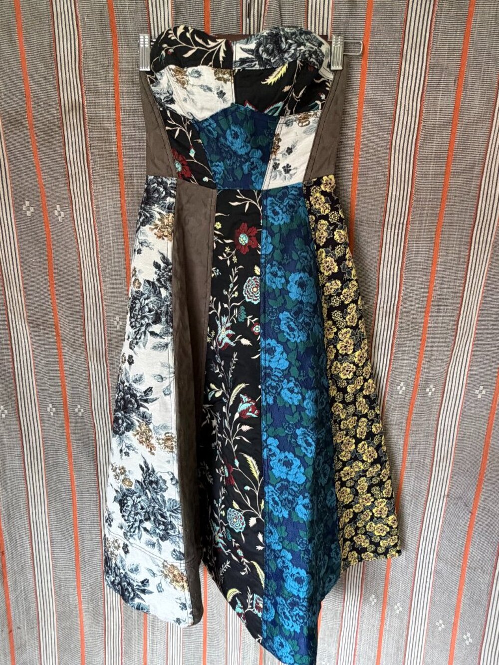 Anthropologie Brocade Patchwork Dress